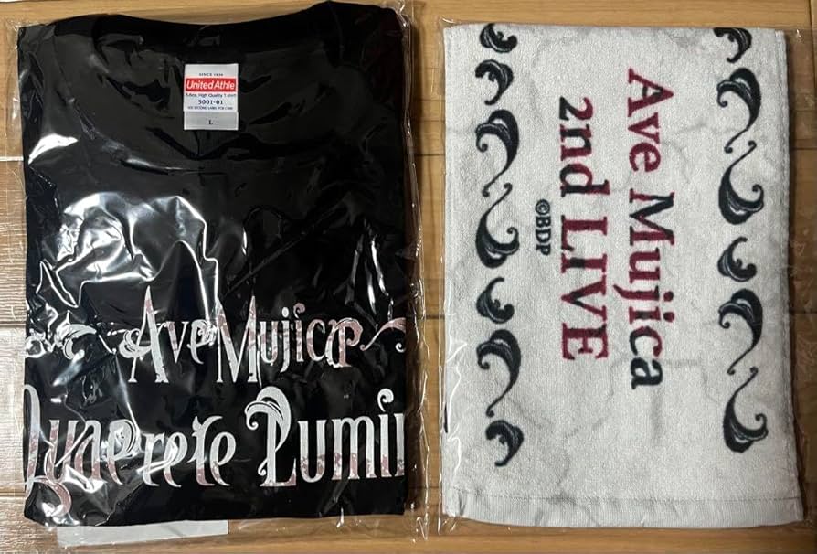 AveMujica Tシャツ　マフラータオルセット Amazon.co.jp: Ave Mujica 2nd LIVE Tシャツ + マフラータオル